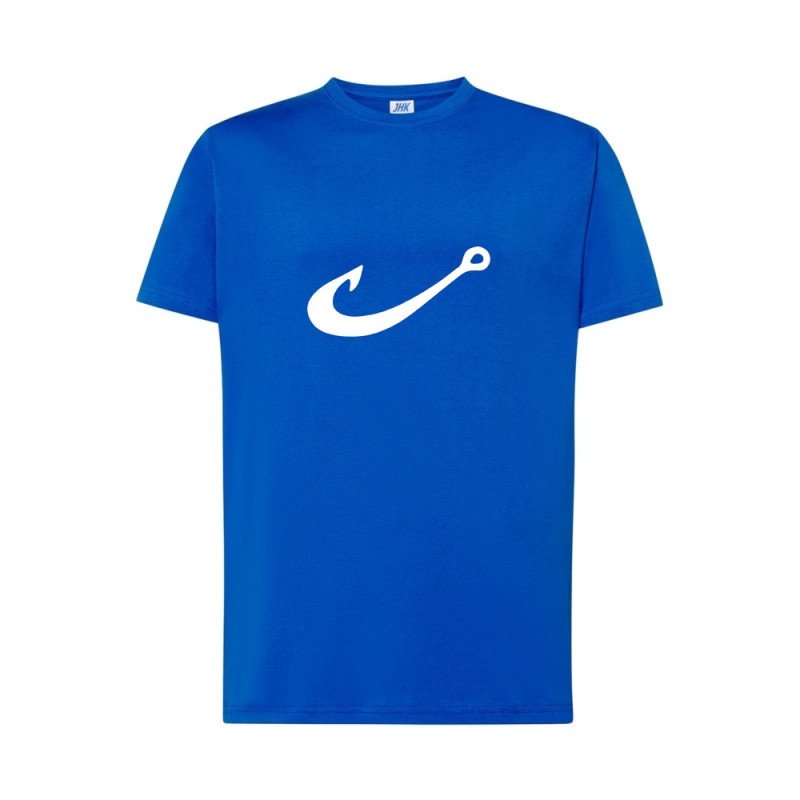 Biały haczyk Koszulka męska 170g