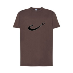 Czarny haczyk Koszulka męska 170g