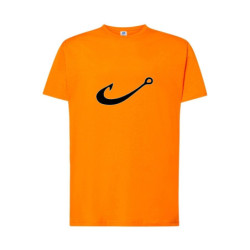 Czarny haczyk Koszulka męska 170g