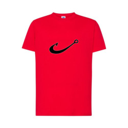 Czarny haczyk Koszulka męska 170g