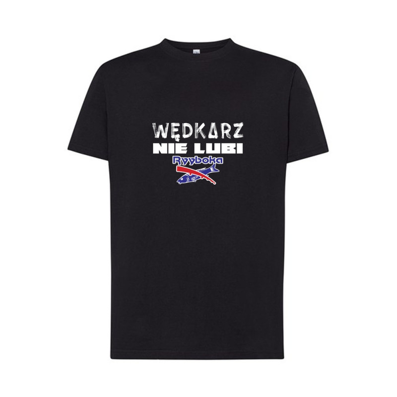 Wędkarz nie lubi Ryyboka Koszulka męska 170g