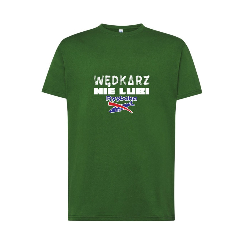 Wędkarz nie lubi Ryyboka Koszulka męska 170g