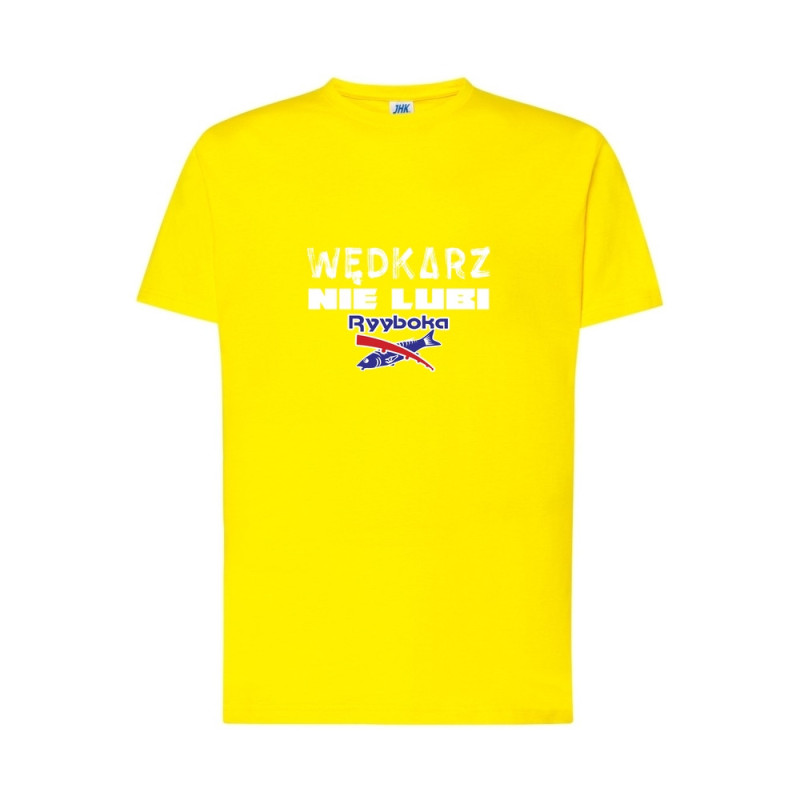 Wędkarz nie lubi Ryyboka Koszulka męska 170g