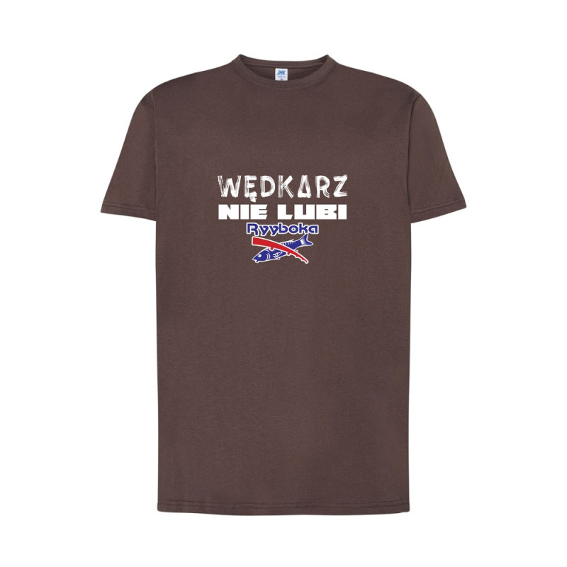 Wędkarz nie lubi Ryyboka Koszulka męska 170g