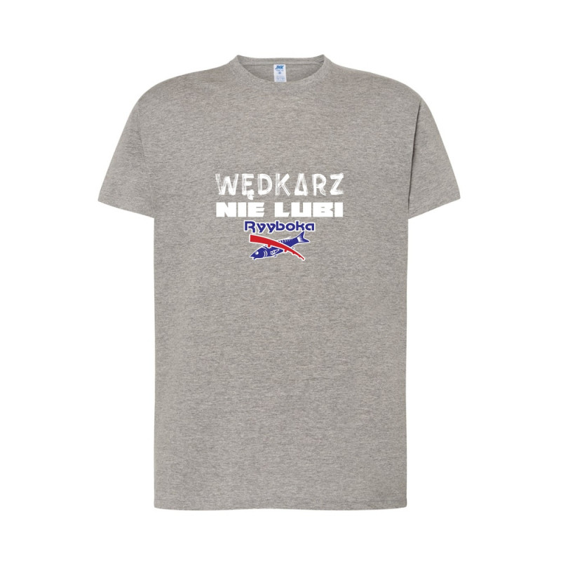 Wędkarz nie lubi Ryyboka Koszulka męska 170g