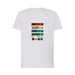 Eat Sleep Fish Repeat Koszulka męska 155g