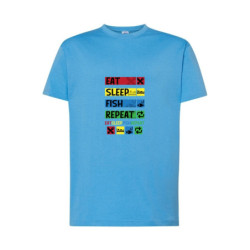 Eat Sleep Fish Repeat Koszulka męska 155g