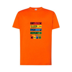 Eat Sleep Fish Repeat Koszulka męska 155g