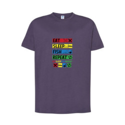 Eat Sleep Fish Repeat Koszulka męska 155g