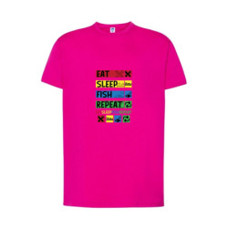 Eat Sleep Fish Repeat Koszulka męska 155g