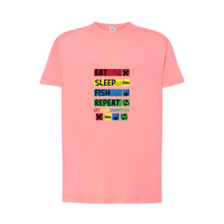 Eat Sleep Fish Repeat Koszulka męska 155g