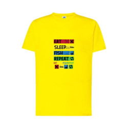 Eat Sleep Fish Repeat Koszulka męska 155g
