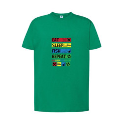 Eat Sleep Fish Repeat Koszulka męska 155g