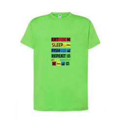Eat Sleep Fish Repeat Koszulka męska 155g