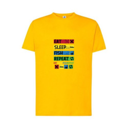Eat Sleep Fish Repeat Koszulka męska 155g