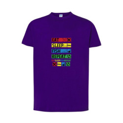 Eat Sleep Fish Repeat Koszulka męska 155g