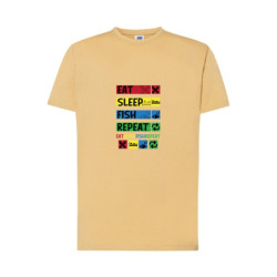 Eat Sleep Fish Repeat Koszulka męska 155g