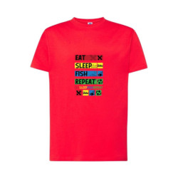 Eat Sleep Fish Repeat Koszulka męska 155g