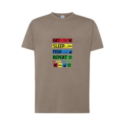 Eat Sleep Fish Repeat Koszulka męska 155g