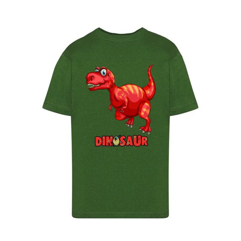 Dinosaur Tyranosaur czerwony Koszulka dziecięca 150g