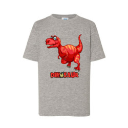 Dinosaur Tyranosaur czerwony Koszulka dziecięca 150g