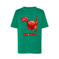 Dinosaur Tyranosaur czerwony Koszulka dziecięca 150g