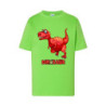Dinosaur Tyranosaur czerwony Koszulka dziecięca 150g