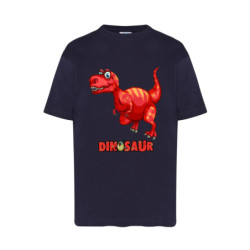 Dinosaur Tyranosaur czerwony Koszulka dziecięca 150g