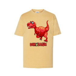Dinosaur Tyranosaur czerwony Koszulka dziecięca 150g