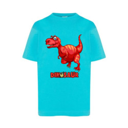 Dinosaur Tyranosaur czerwony Koszulka dziecięca 150g