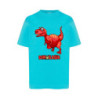 Dinosaur Tyranosaur czerwony Koszulka dziecięca 150g